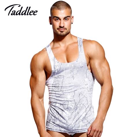 Aliexpress Com Buy Taddlee Brand Men S Tank Top T Shirts Polyester