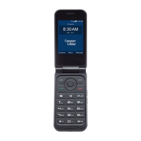 Consumer Cellular, Link II, 8 GB, Black - Flip phone - Walmart.com