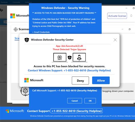 855 922 6610 And 440 682 0187 Microsoft Pop Up Scam Tech Support Scam