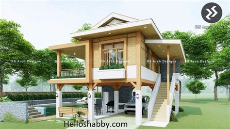 Elevated Amakan And Bahay Kubo Design With Modern Style And Pool Kene66