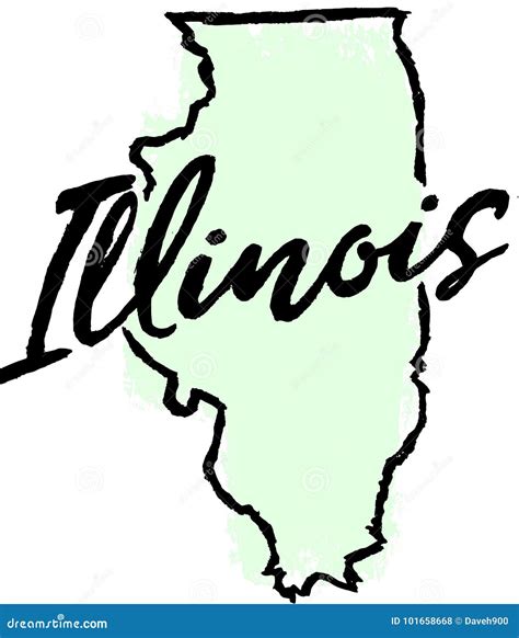 Illinois State Outline Clip Art Best Free Library