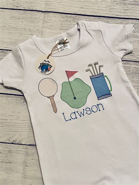 Embroidered Golf Shirt Custom Golf Bubble Personalized Etsy
