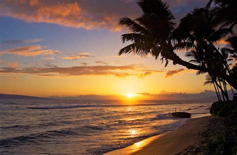 Kaanapali Beach Sunset Maui Greg Vaughn Photography