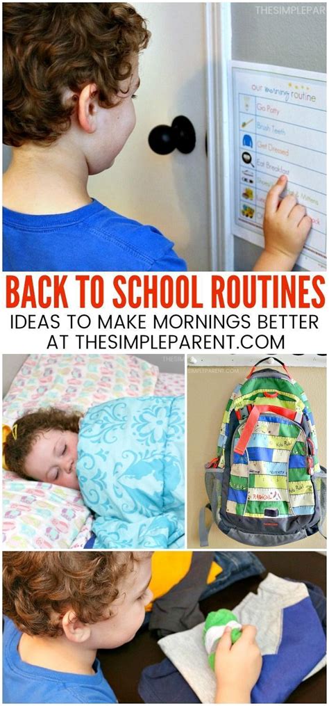 Back To School Morning Routine For School This Easy Morning Routine