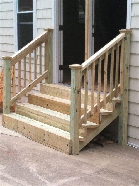 Sunroom Steps Patio Stairs Porch Step Railing Outdoor Stairs
