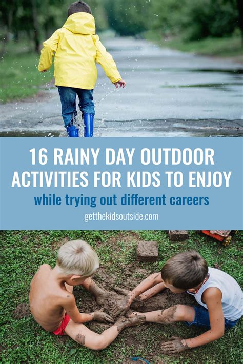 16 Rainy Day Outdoor Activities Your Kids Will Love