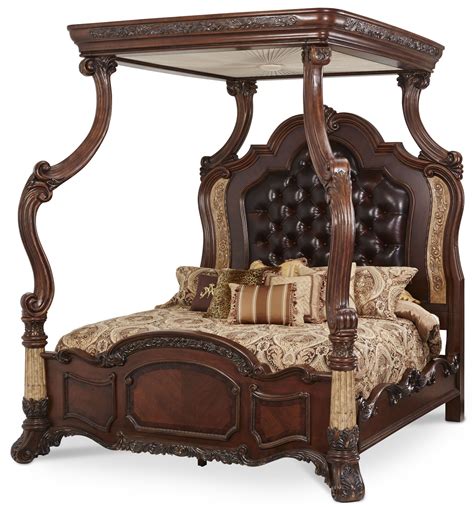 Buy products such as naples white queen canopy bed and night stand at walmart and save. Victoria Palace Canopy Bedroom Set from Aico (61000EKBED4 ...