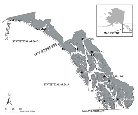2 Map Showing Fishing Districts In Southeast Alaska And Yakutat