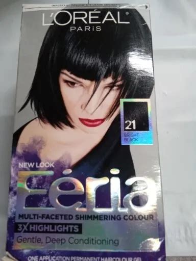 L Oreal Paris Feria Multi Faceted Shimmering Permanent Hair Color Bright Black Picclick