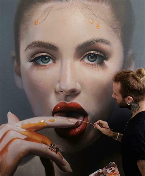 Hyper Realistic Portrait Oil Painting Woman By Mike Dargas 14