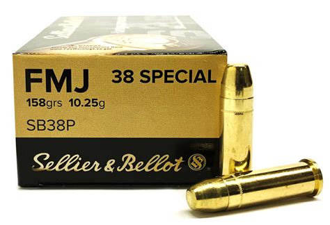 38 Special 158 Grain Fmj Sellier And Bellot 50 Rounds