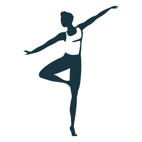 Diseño PNG Y SVG De Bailarina De Ballet Gracia Postura Detallada