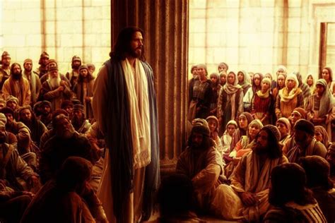 Jesús Enseña Abiertamente En El Templo Alianza Cristiana De Pastores