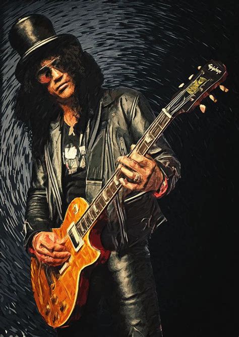 Slash Poster By Taylan Soyturk Rock N Roll Art Rock And Roll Guitar
