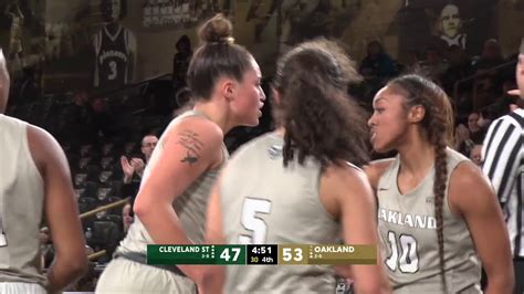 Highlights Women S Basketball Vs Cleveland State L Youtube