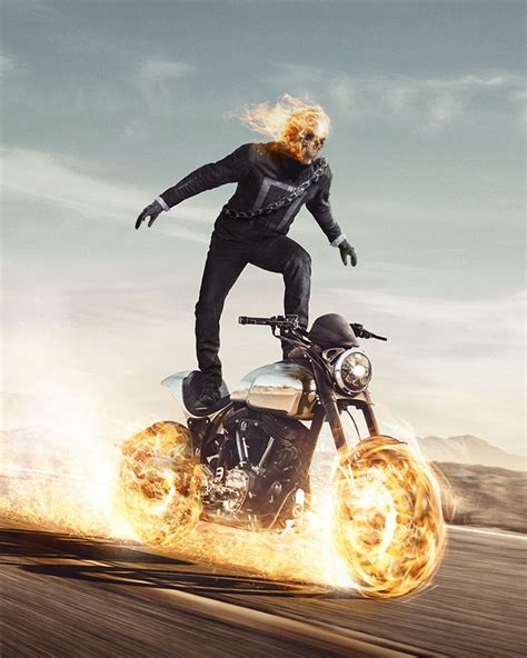 Artstation Keanu Reeves As Ghost Rider Rahal Nejraoui Superhéroes