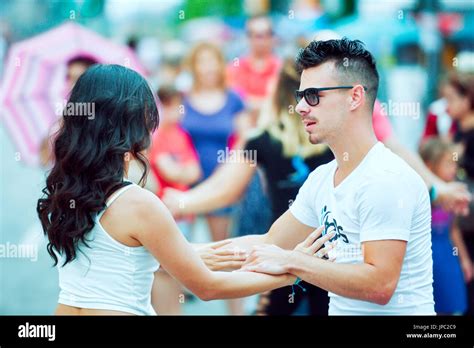 Toronto Canada 9th July 2017 Toronto Couple Performs Salsa Dance