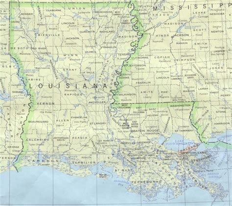 Louisiana Tourist Map Louisiana Mappery