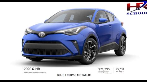 1984 to present buyer's guide to fuel efficient cars and trucks. Toyota CHR 2020 color, price and mileage - YouTube