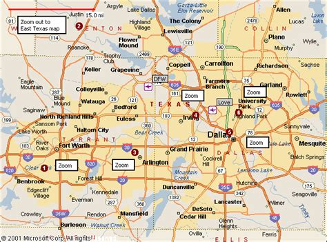 Map Of Fort Worth Texas Travelsmapscom