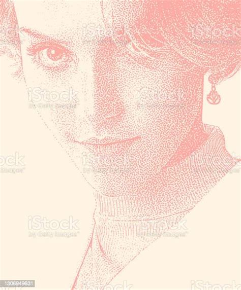 Extreme Close Up Portrait Of Cute Young Woman With Short Hair Stock
