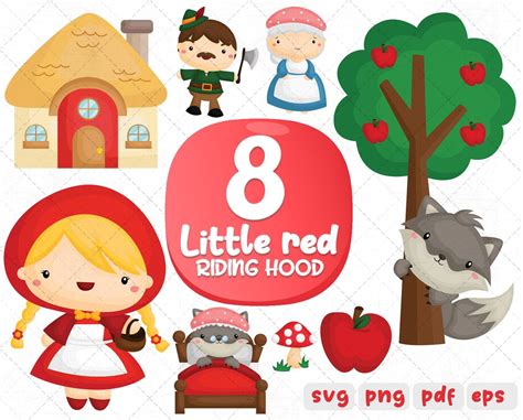 Little Red Riding Hood Svg Design Bundle Little Red Riding Hood