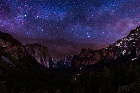 Yosemite Night Wallpaper Pixelstalknet National Park Photos
