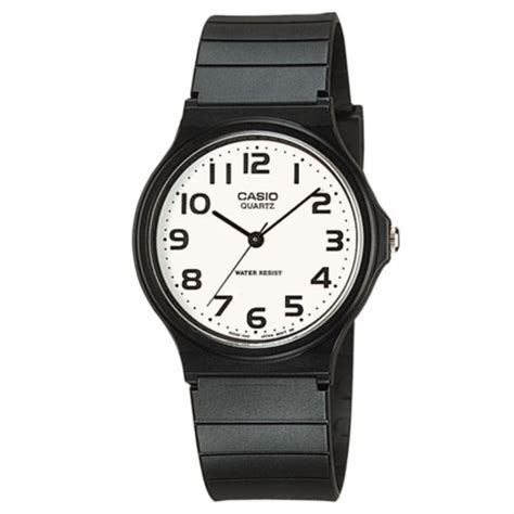 casio casio men s classic resin analog watch white dial