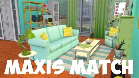 The Sims 4 Maxis Match House Cc Speed Build Youtube