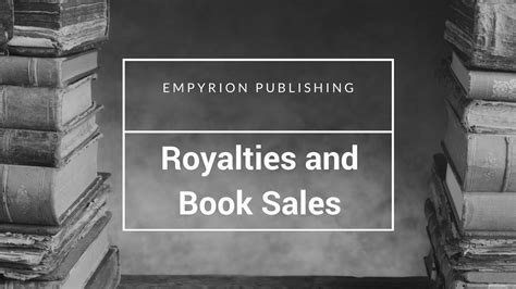 Royalties And Book Sales Youtube