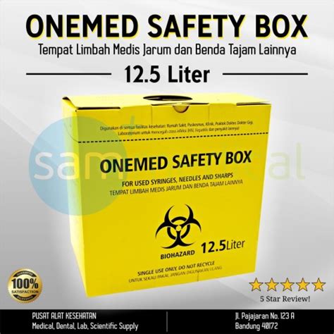 Jual Onemed Safety Box 125 Liter Tempat Sampah Medis Kota Bandung