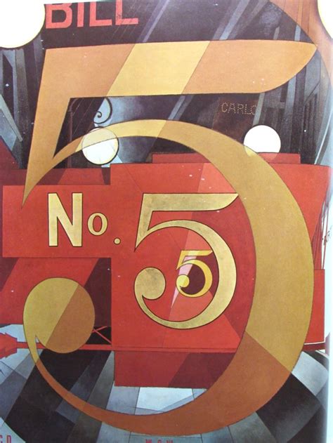 Artist Charles Demuth I Saw The Figure 5 In Gold 1928 Page Size 9 X