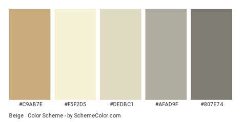 Achromatic White Light Grey Color Palette Beige Color