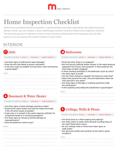 22 Printable Professional Home Inspection Checklist Home