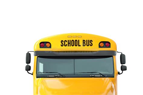 Yellow School Bus Isolated Transport For Students Stock Photo Image