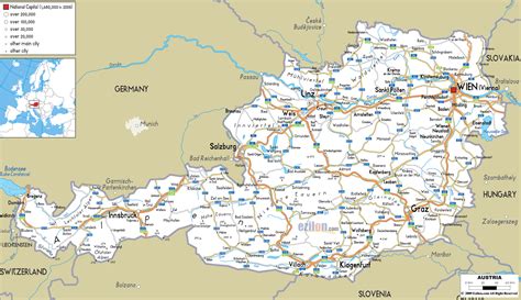 Maps Of Austria Detailed Map Of Austria In English Tourist Map Map