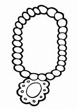Beads Coloring Bracelet sketch template