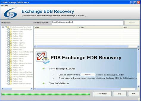 Pds Exchange Edb Recovery Download For Free Getwinpcsoft