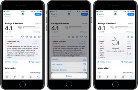 How To Designate Reviews In App Store As Helpful Or Not Helpful