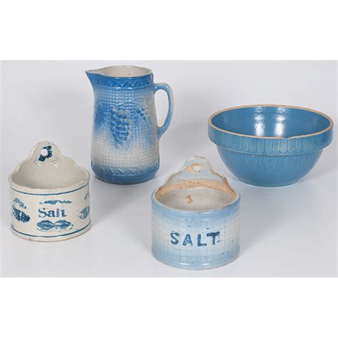 Blue Glazed Stoneware Kitchen Articles Cowans Auction House The