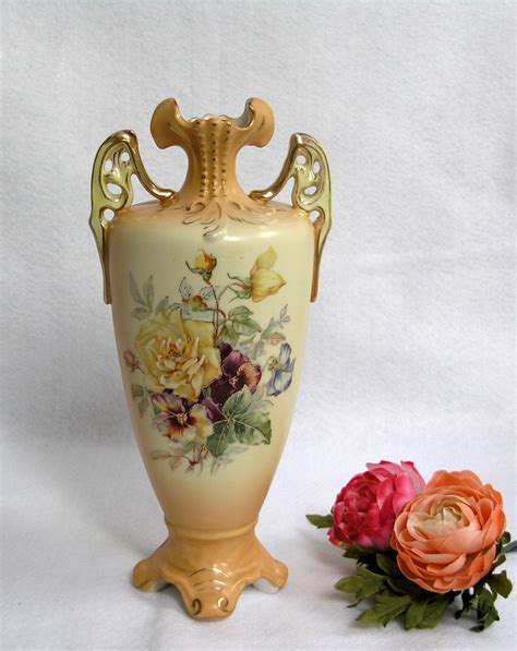 Magnificent Rare Antique Rh Austria Vase C 1882 1901 Etsy Rare
