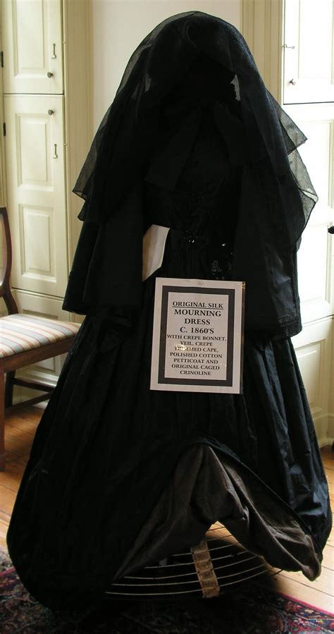 19th century mourning clothing