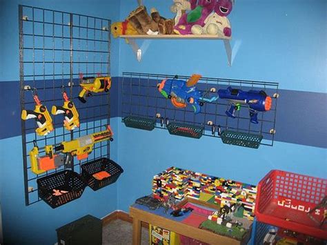 So i needed to make a rack for hanging all the toys upright, so the rainwater can drain out. Top 9 ideas about Nerf gun storage on Pinterest | Kid, Other and Hooks