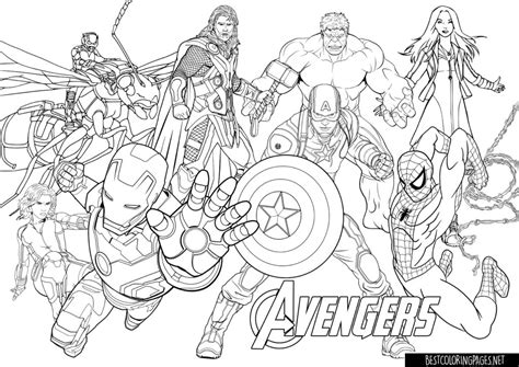 Coloring Pages Avengers Free Printable Coloring Pages