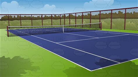 Background Tennis Court Clipart Clip Art Library