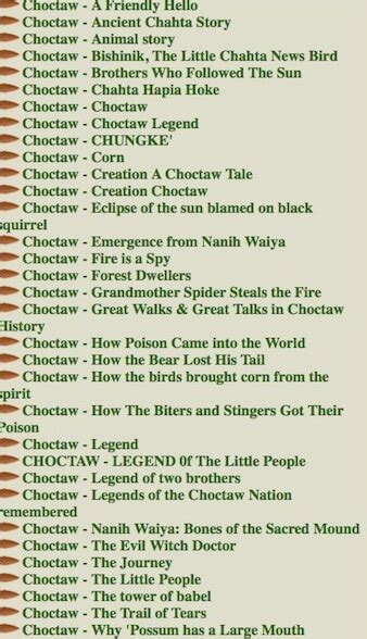 Choctaw Literature