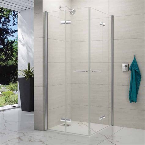 merlyn 8 series double folding showerwall 900 x 900mm low price wet rooms shower wall