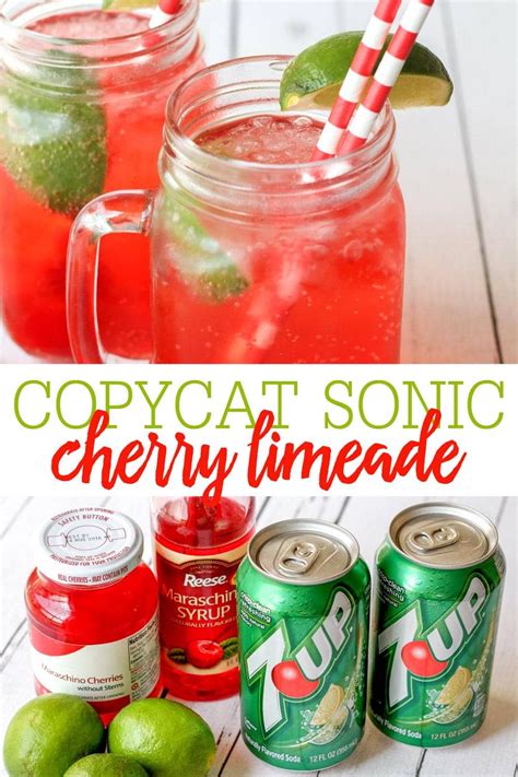 Delicious Copycat Recipe For Sonics Cherry Limeade Ingredients