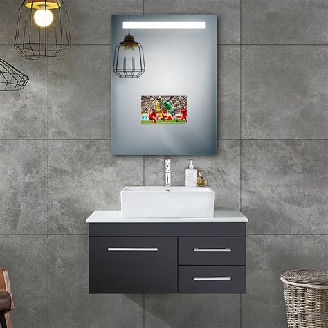It comes with endless possibilities. Alpha Television Bathroom Mirror LED - Walmart.com ...