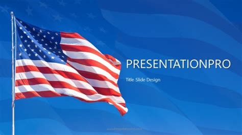 Usa Flag Waving Usa Powerpoint Template Presentationpro